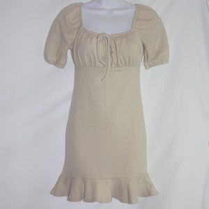 Almost Famous Dress | Small | Beige